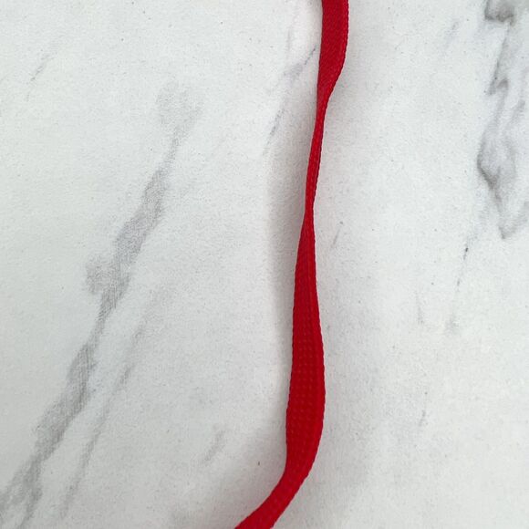 Red ID Badge Holder School Work Lanyard Necklace with Clasp - Picture 9 of 10